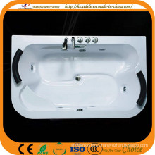 Left and Right Pillow Acrylic Big Massage Bathtub (CL-337)